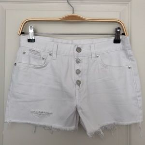 All saints white shorts size 27